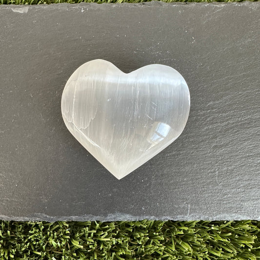 Celestial Selenite Heart