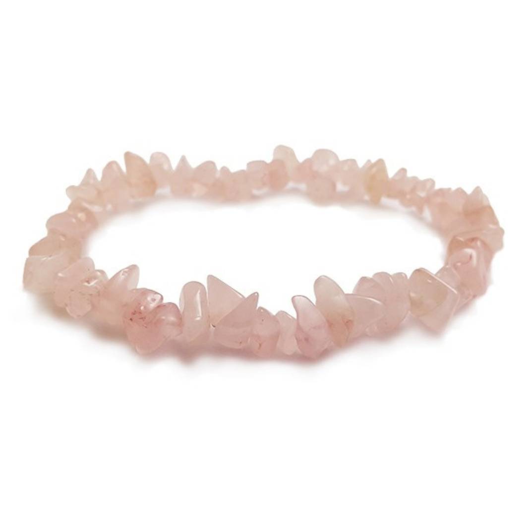 Rose Quartz Chip Bracelet (Reiki charged)