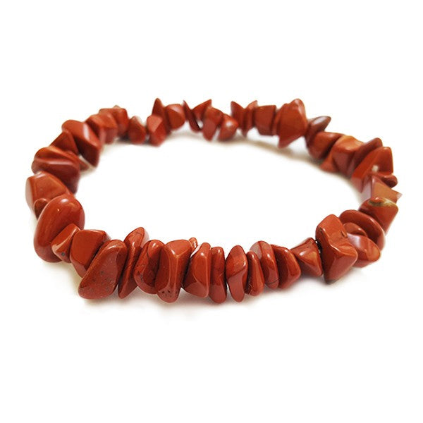 Empower Your Spirit with Red Jasper Chip Bracelet